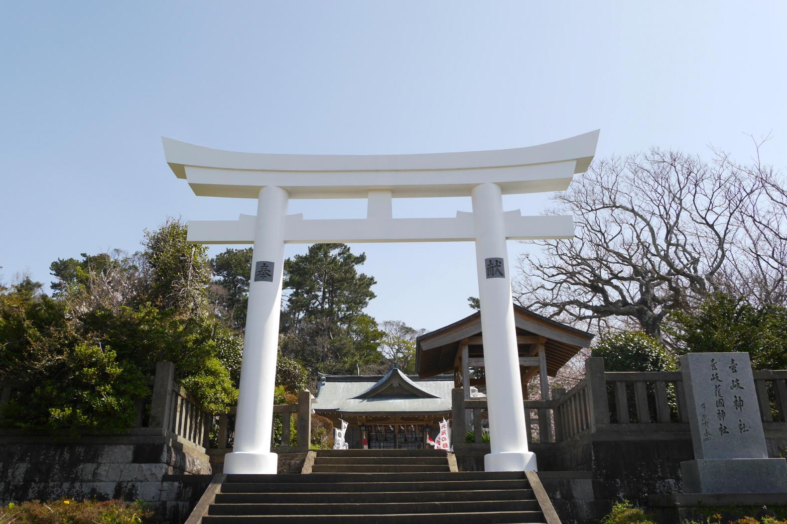 最後の目的バス停は「壱岐神社」-4